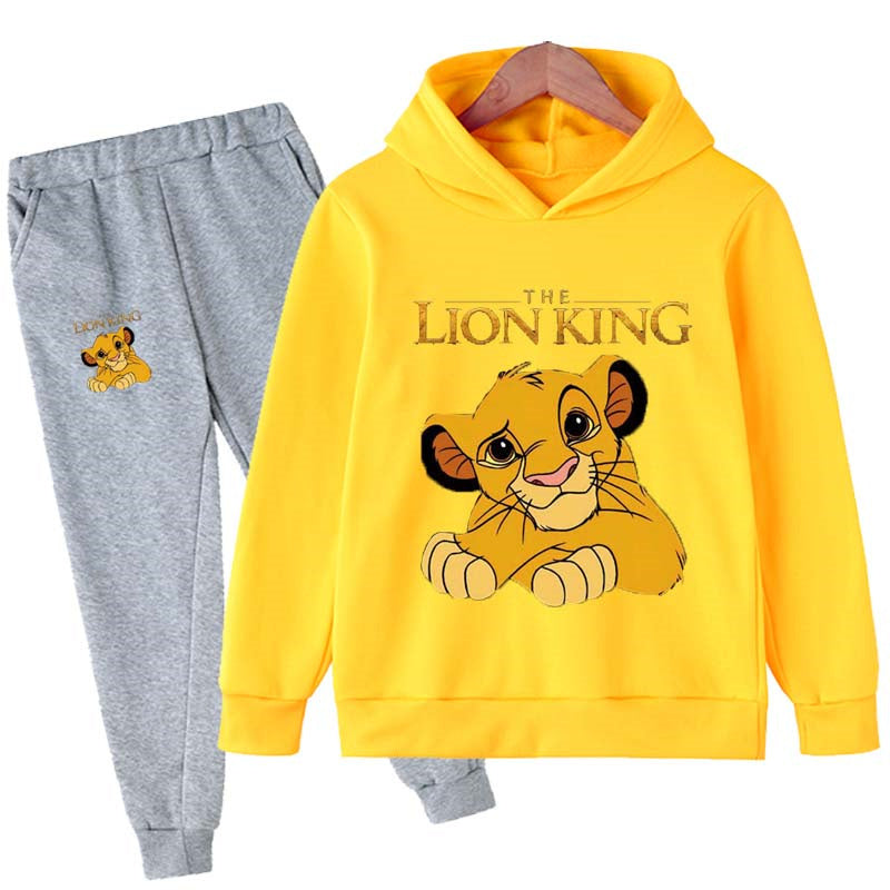 Lion King Cartoon Hoodies Set