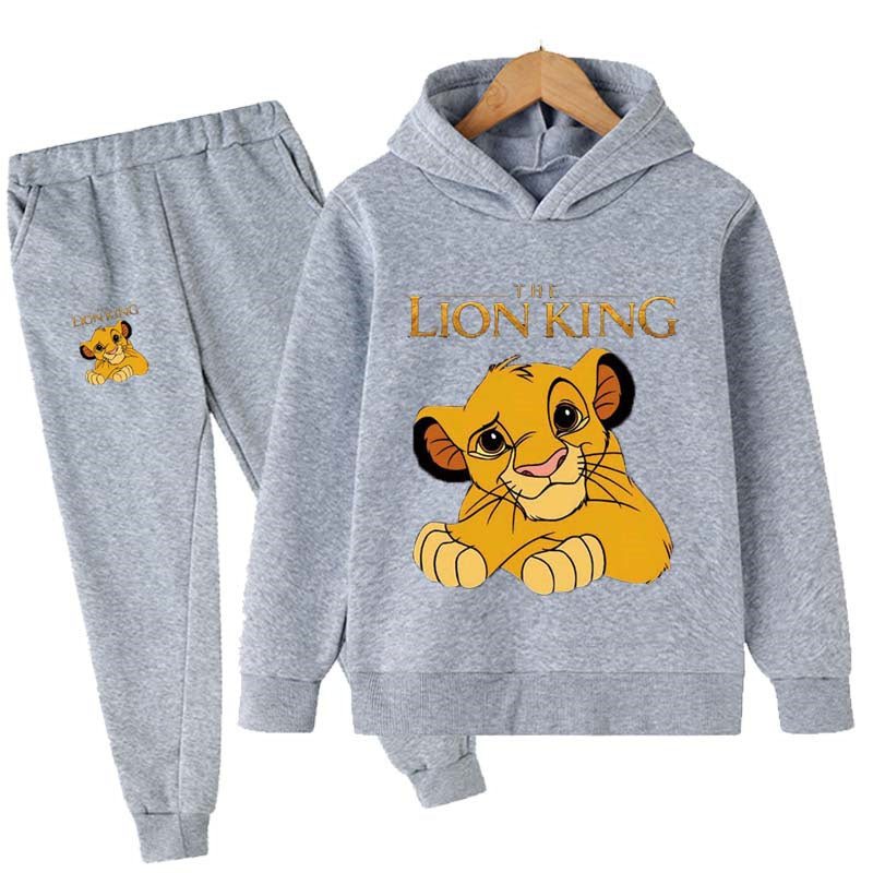 Lion King Cartoon Hoodies Set