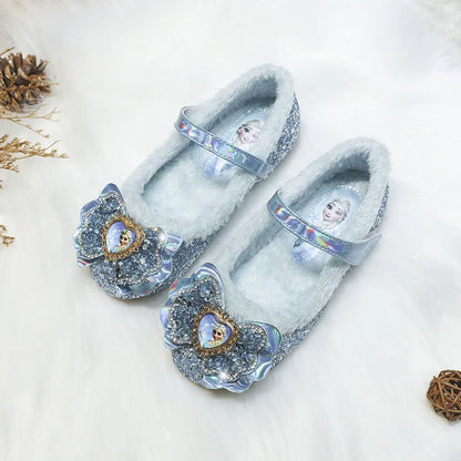 Sparkling Winter Flats With Bow