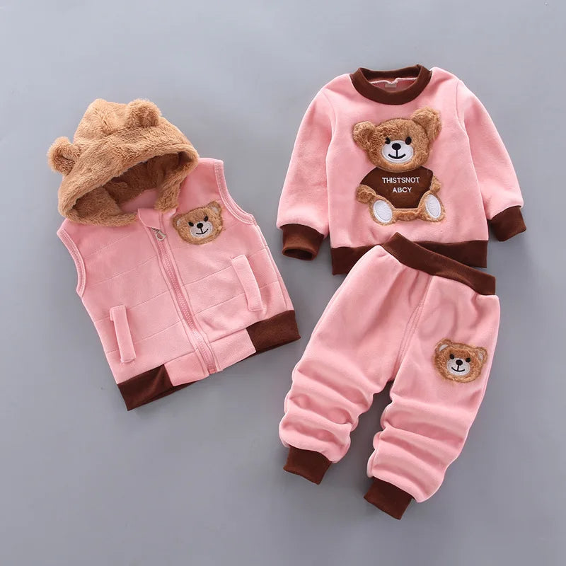 3 Pieces Warm Costume Suit