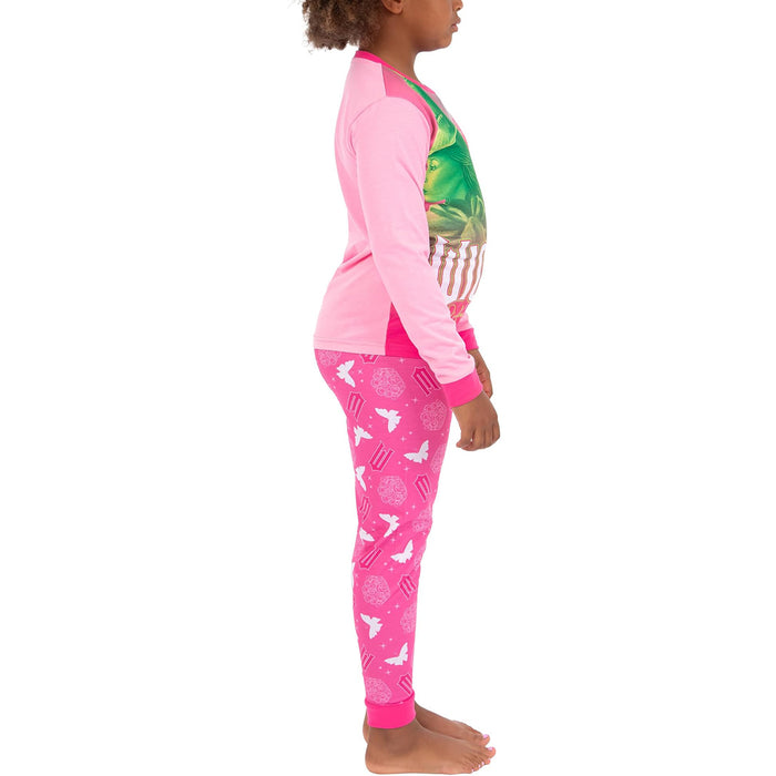 Long Sleeve Graphic Top And Printed Leggings Sleepwear