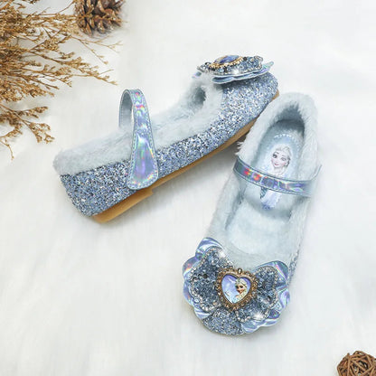 Sparkling Winter Flats With Bow