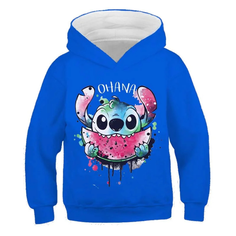 Cartoon And Watermelon Printed Hoodie