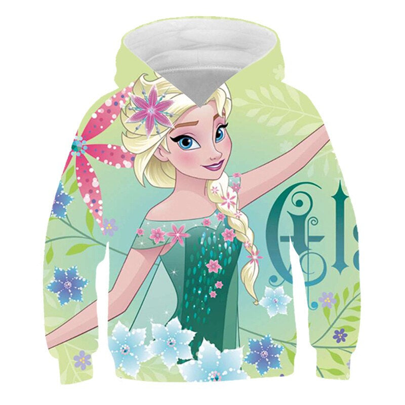 Autumn Frozen Anna And Elsa Casual Hoodie