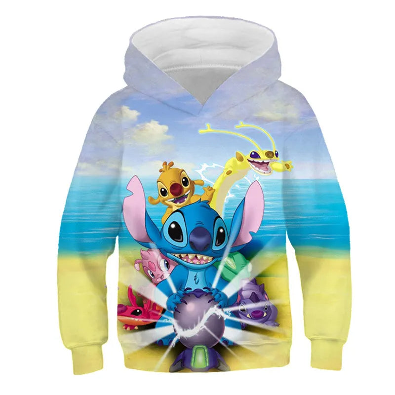 Cartoon Casual Hooded Sweatshirt