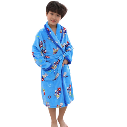 Cartoon Design Printed Robe