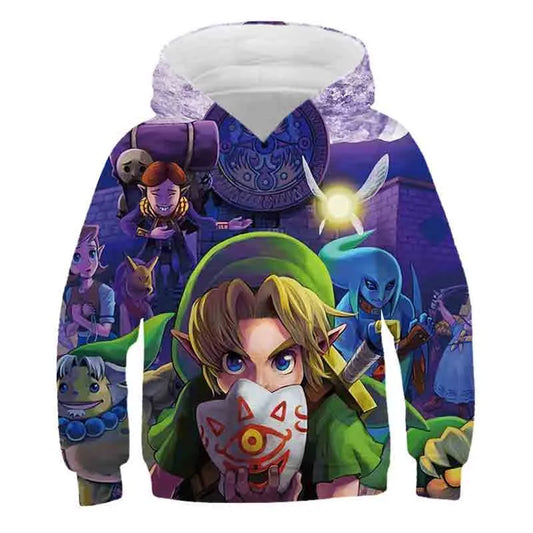 Cartoon Printed Casual Hoodie