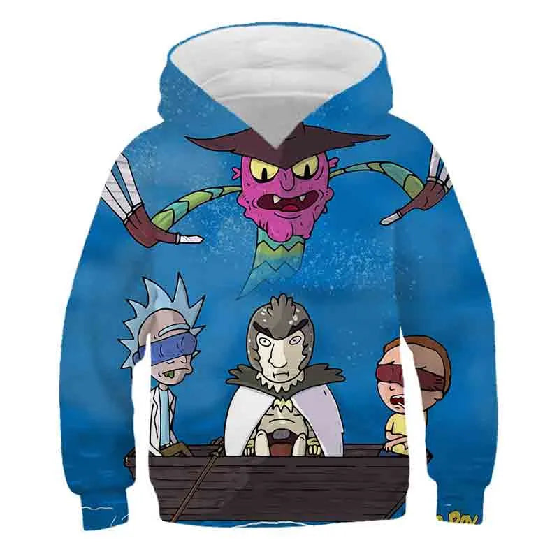 Cartoon Printed Casual Hoodie