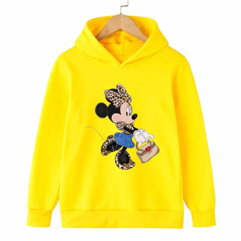 Casual Full Sleeves Minnie Hoodies