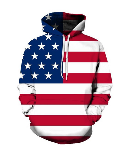 Children American Flag Themed Hoodie