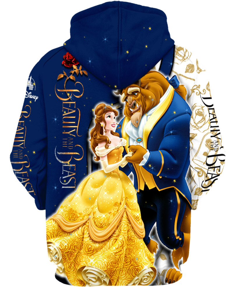 Children Beauty And The Beast Zip-up Hoodie