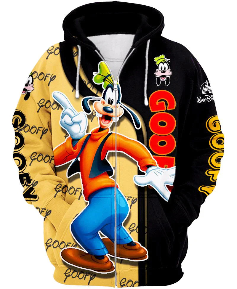 Children Goofy Zip Up Hoodie