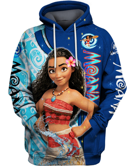 Children Moana Printed Hoodie