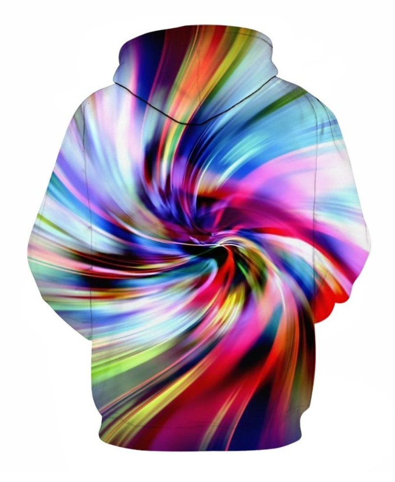 Children Swirl Patterned Hoodie