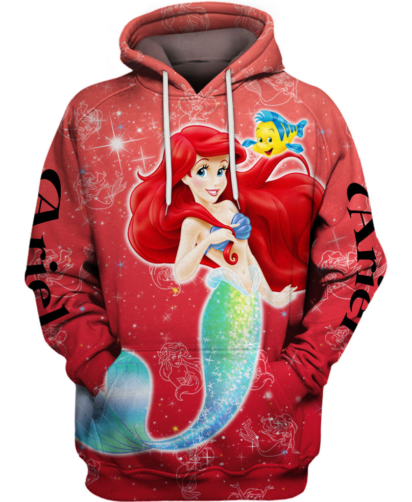 Children The Little Mermaid Zip Up Hoodie