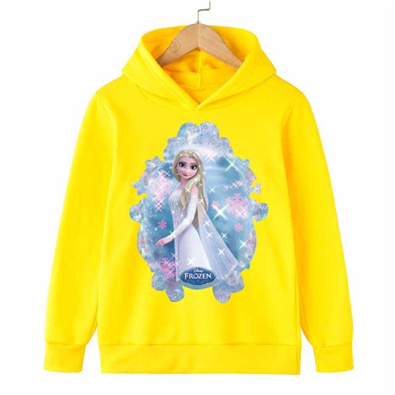 Elsa And Anna Printed Hoodie