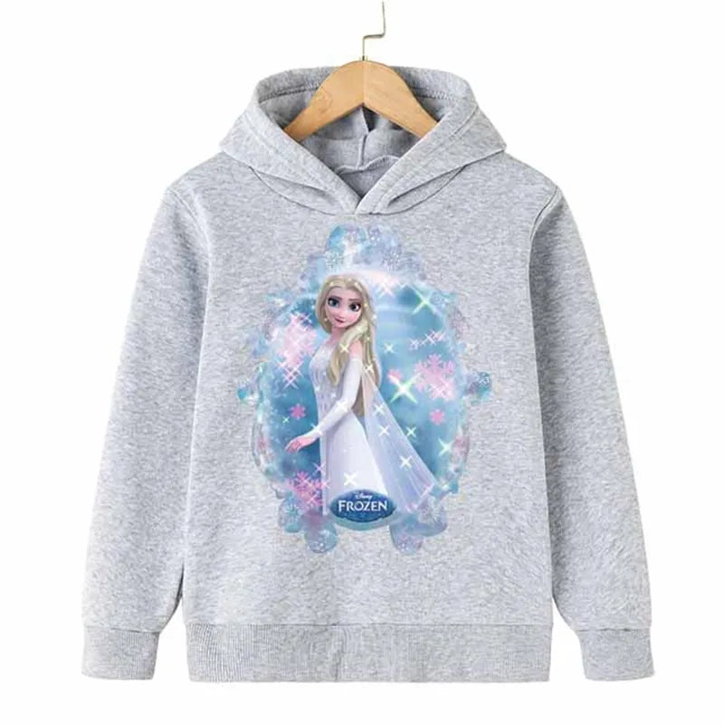 Elsa And Anna Printed Hoodie