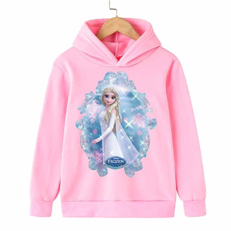 Elsa And Anna Printed Hoodie