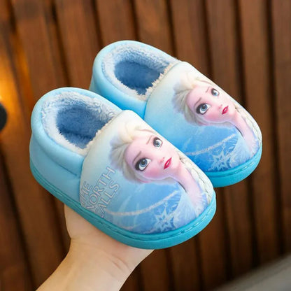 Elsa Cartoon Printed Flat Shoes