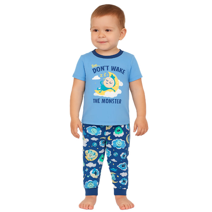 Light And Comfortable Graphic Printed Snug Fit Pajamas