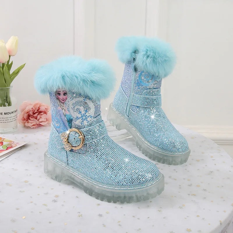 Frozen Elsa Printed Princess Boots