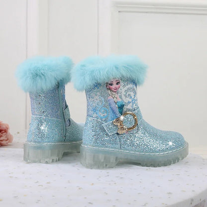 Frozen Elsa Printed Princess Boots