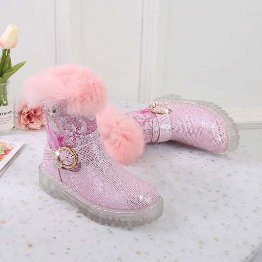 Frozen Elsa Printed Princess Boots