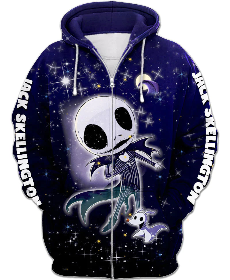 Children Jack Skellington Zip Up Hoodie