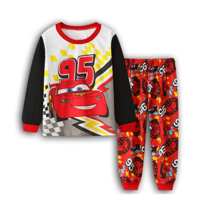 Race To Dreamland Lightning McQueen Printed Pajama Sets – Children Pajamas