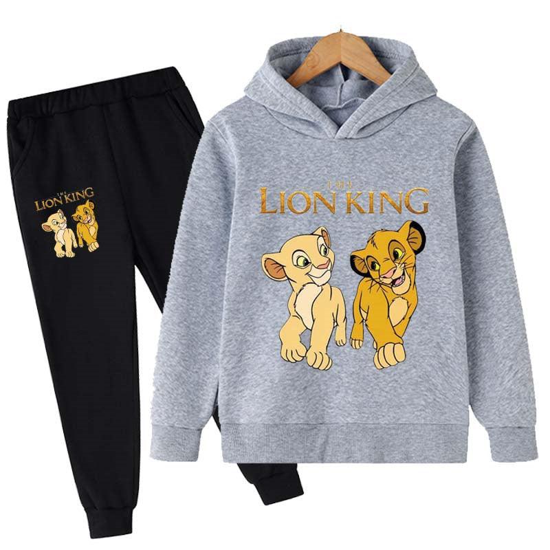 Lion King Cartoon Printed Hoodies Set