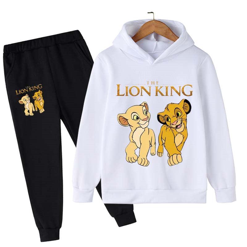 Lion King Cartoon Printed Hoodies Set