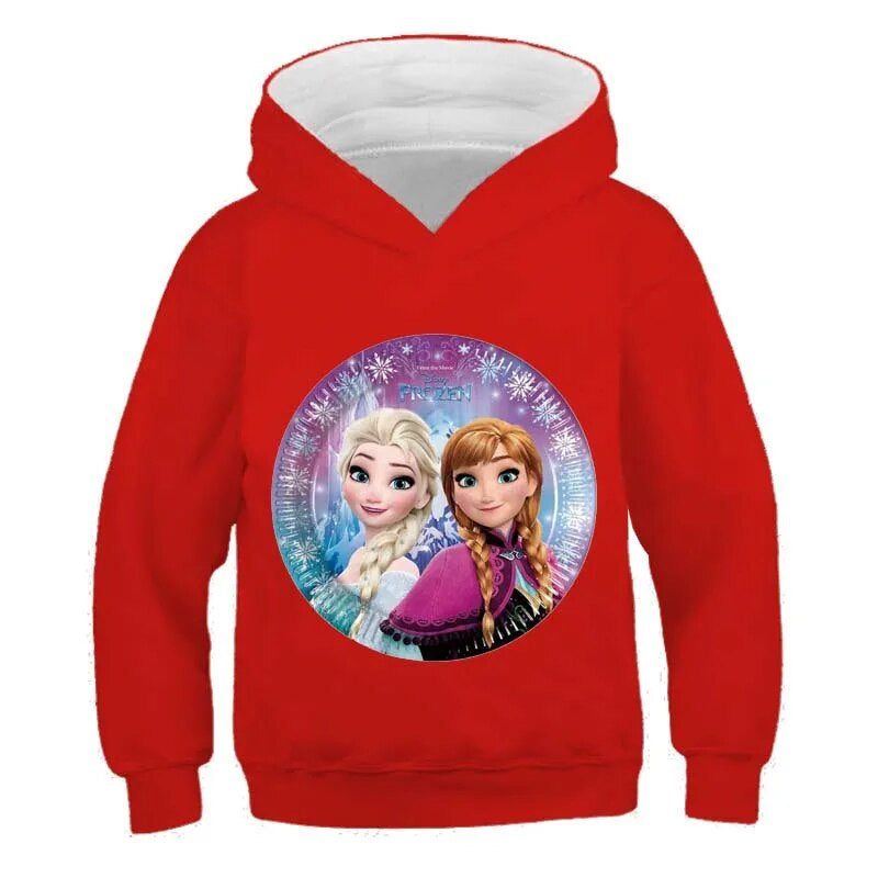 Long Sleeve Cartoon Printed Hoodies