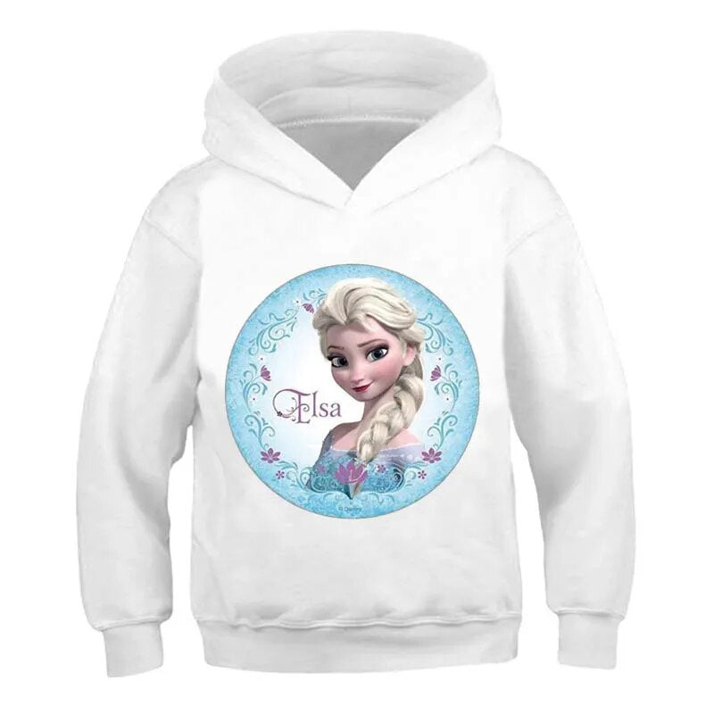 Long Sleeve Cartoon Printed Hoodies