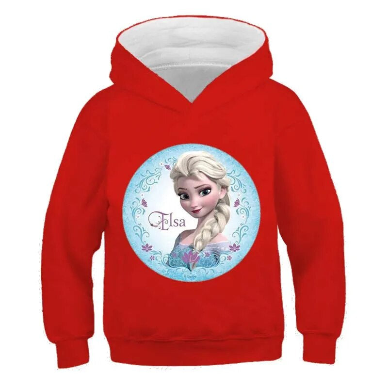 Long Sleeve Cartoon Printed Hoodies