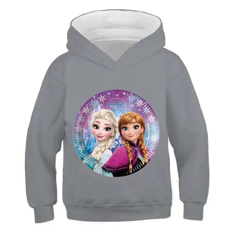 Long Sleeve Cartoon Printed Hoodies