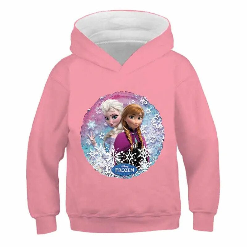 Long Sleeves Frozen Elsa Hoodies