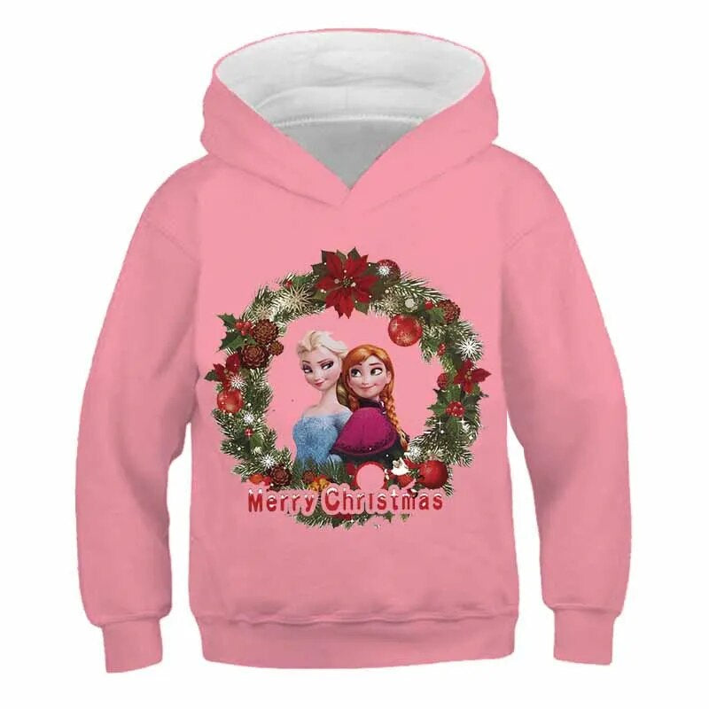 Long Sleeves Frozen Elsa Hoodies