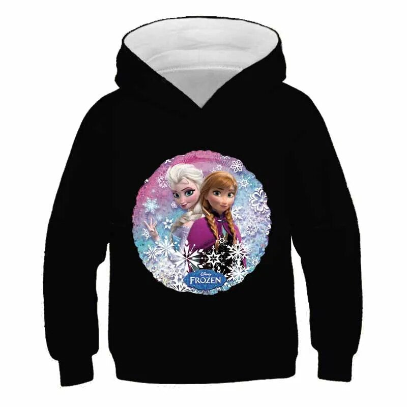 Long Sleeves Frozen Elsa Hoodies