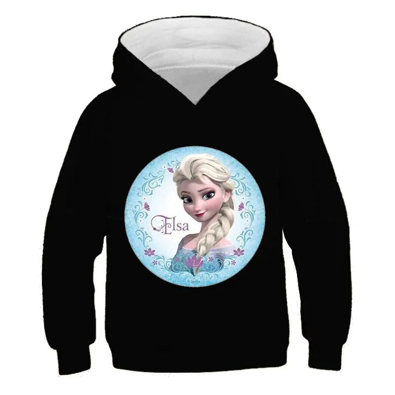 Long Sleeves Frozen Elsa Hoodies