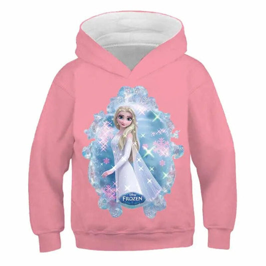 Long Sleeves Frozen Elsa Hoodies