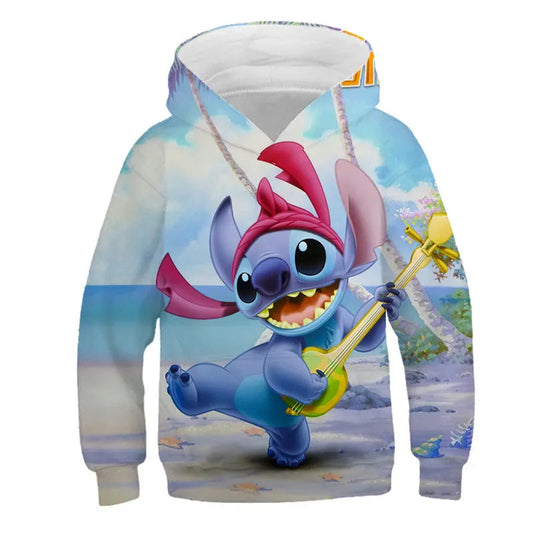 Loose Cartoon Casual Hooded Sweatshirt