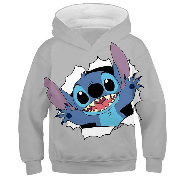 Loose Cartoon Casual Hooded Sweatshirt