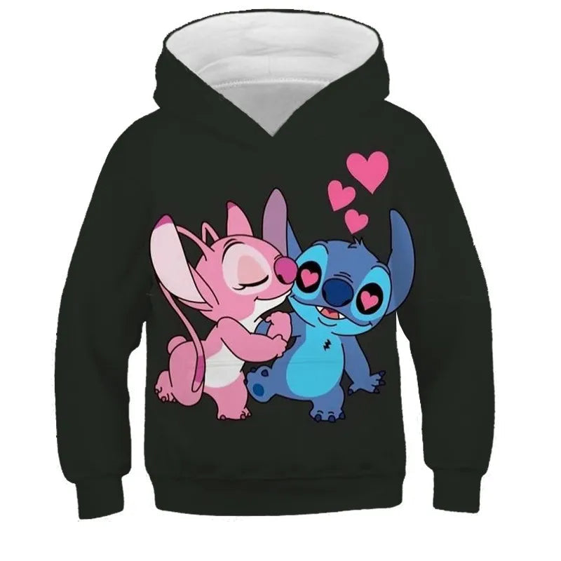 Loose Cartoon Casual Hooded Sweatshirt