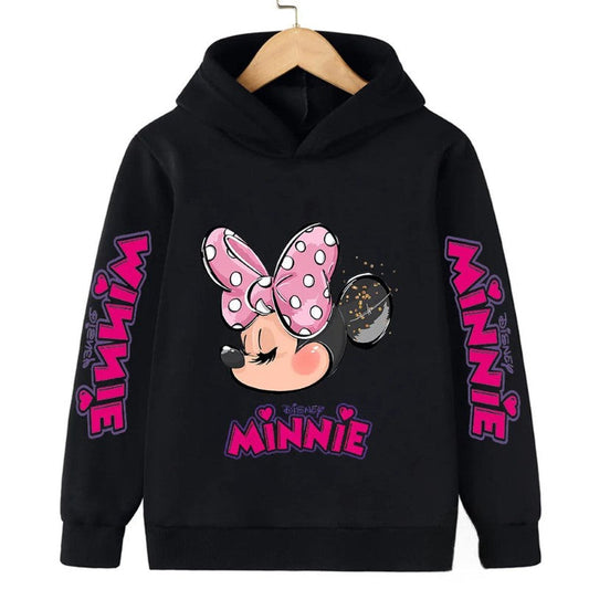 Mickey And Minnie Printed Hoodie