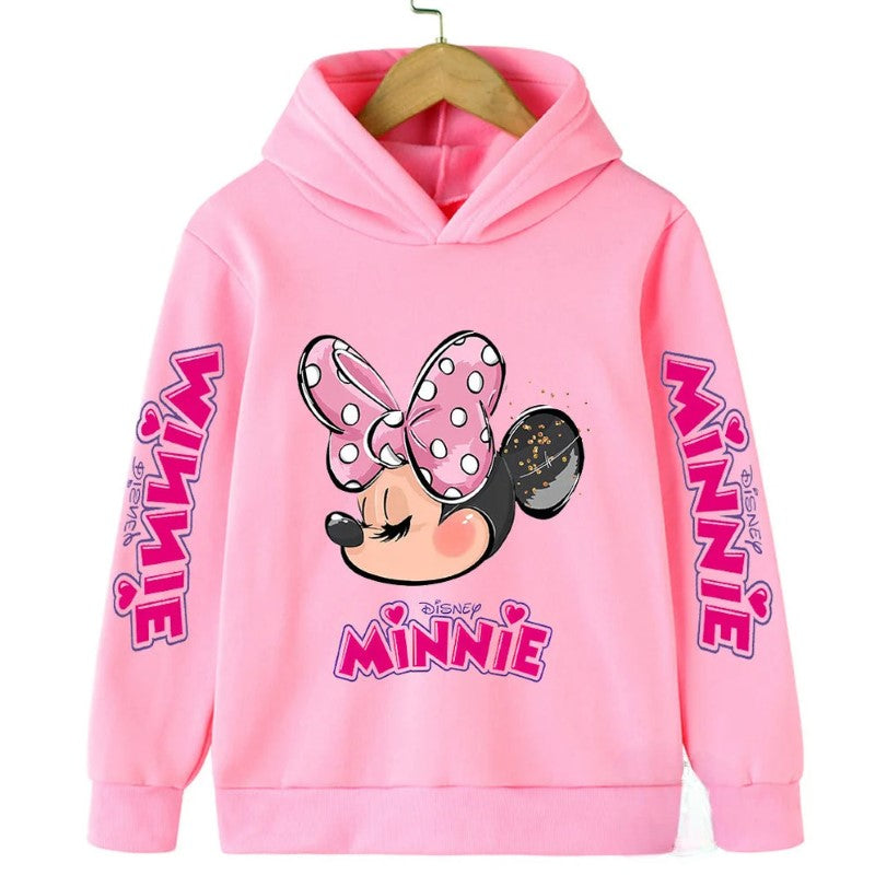 Mickey And Minnie Printed Hoodie