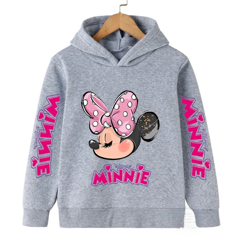 Mickey And Minnie Printed Hoodie