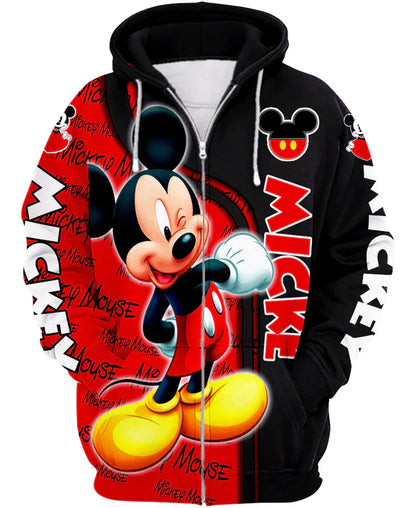 Children Mickey Mouse Zip Up Hoodie