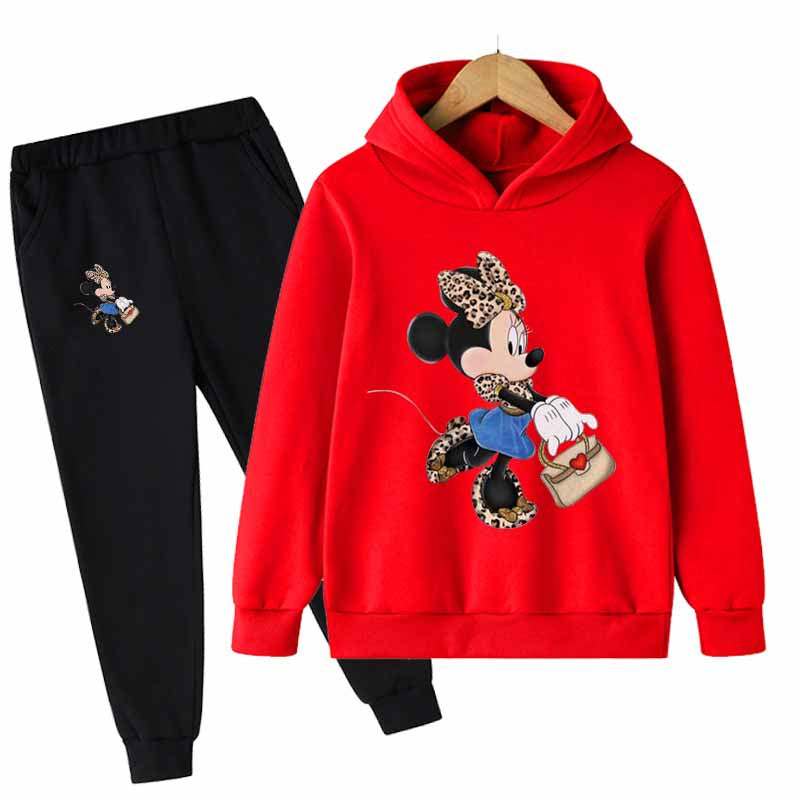 Minnie Mouse Casual Hoodies Set