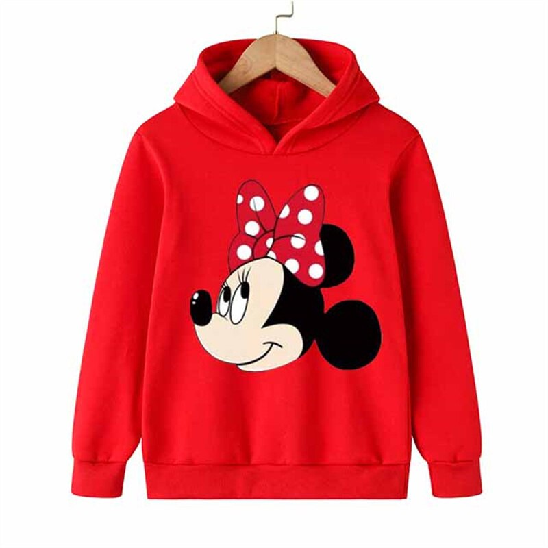 Minnie Mouse Printed Casual Hoodie