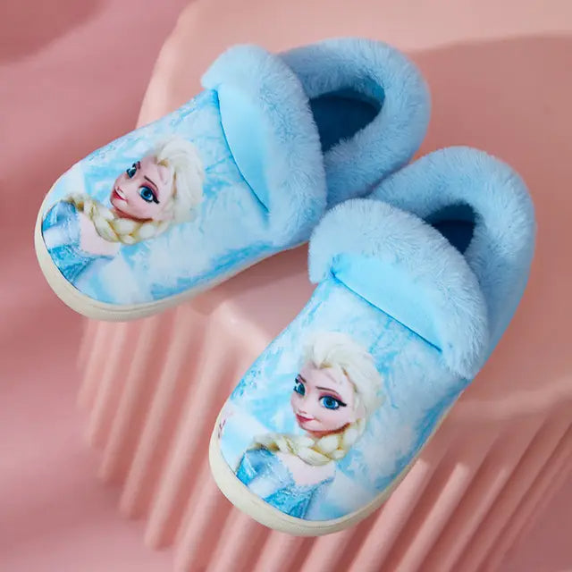 Princess Elsa Printed Cozy Slippers